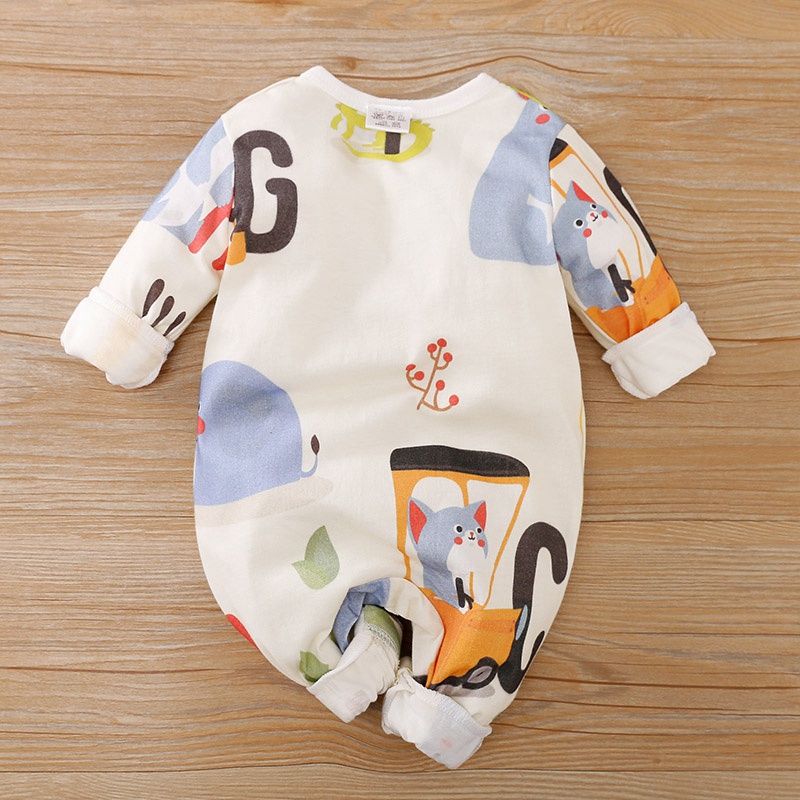 Baby Animal Allover Print Jumpsuit